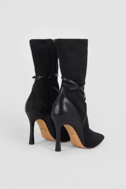 Top 10 🎉 Karen Millen Neoprene Buckle Detail Sock Boot 😀 -Karen Millen Shoes Shop bkk06650 black xl 5