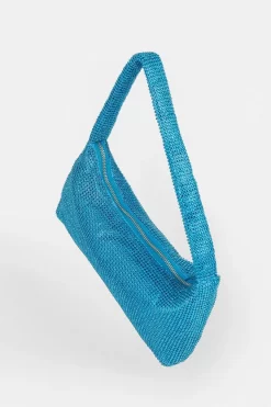 Budget 🤩 Karen Millen Diamante Rhinestone Slouch Shoulder Bag ✔️ -Karen Millen Shoes Shop bkk07036 blue xl 2