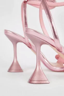 Discount ❤️ Karen Millen Sequin Flare Detail Heel ✨ -Karen Millen Shoes Shop bkk07107 pink xl 5