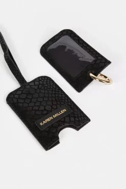 Best Sale 💯 Karen Millen Leather Luggage Tag 😍 -Karen Millen Shoes Shop bkk07418 black20croc xl 2