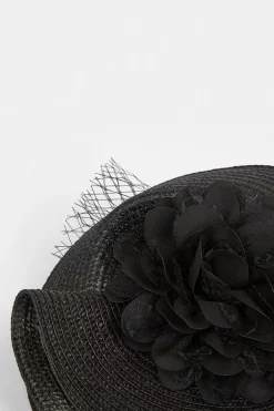 Outlet 🔥 Karen Millen Asymmetric Flower & Feather Fascinator 😉 -Karen Millen Shoes Shop bkk07527 black xl 2