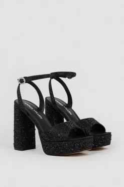 Best deal 🛒 Karen Millen Heatseal Detail Diamante Platform 😍 -Karen Millen Shoes Shop bkk07700 black xl 4
