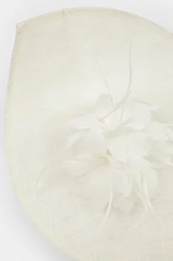 Flash Sale 🔔 Karen Millen Feather & Quill Disc Fascinator ✨ -Karen Millen Shoes Shop bkk07863 ivory xl 2