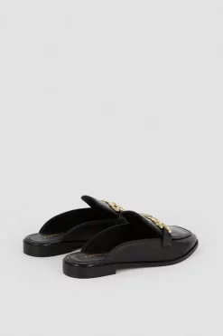 Top 10 🧨 Karen Millen Leather Open Back Slip-on Loafer 😍 -Karen Millen Shoes Shop bkk07897 black xl 5