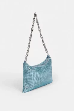 Cheap 👍 Karen Millen Chainmail Shoulder Bag ✨ -Karen Millen Shoes Shop bkk07994 blue xl 2