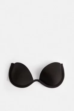 Hot Sale ⭐ Karen Millen Backless Stick On Underwired Bra ✔️ -Karen Millen Shoes Shop womens black backless stick on underwired bra