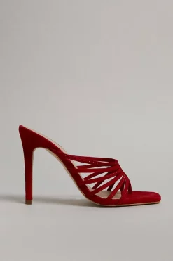 Discount ❤️ Karen Millen Crystal Embellished Strappy Suede Mule 🥰 16 Discount ❤️ Karen Millen Crystal Embellished Strappy Suede Mule 🥰 -Karen Millen Shoes Shop womens black crystal embellished strappy suede mule