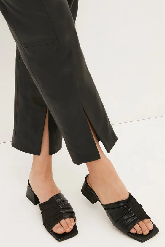 Top 10 π€© Karen Millen Leather Low Block Ruched Mule π 8 Top 10 π€© Karen Millen Leather Low Block Ruched Mule π - Image 8