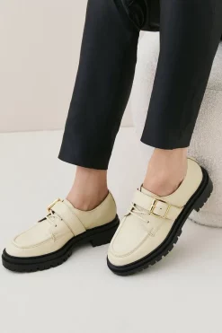 Discount 🌟 Karen Millen Real Leather Chunky Buckle Brogue 🤩 -Karen Millen Shoes Shop womens black real leather chunky buckle brogue