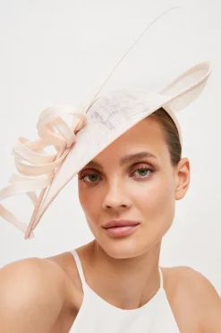 Outlet 🥰 Karen Millen Spiral Trim Disc Fascinator 😍 -Karen Millen Shoes Shop womens cobalt spiral trim disc fascinator 2