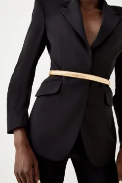 Buy 🔔 Karen Millen Chunky Snake Chain Belt 🤩 -Karen Millen Shoes Shop womens gold chunky snake chain belt