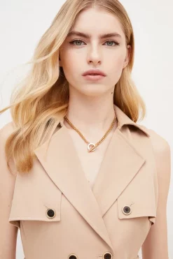 Wholesale 🔔 Karen Millen Gold Plated T Bar Necklace 👍 -Karen Millen Shoes Shop womens gold gold plated t bar necklace