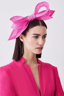 Cheap ⌛ Karen Millen Sinnamay Bow Headband Fascinator 🛒 -Karen Millen Shoes Shop womens green sinnamay bow headband fascinator