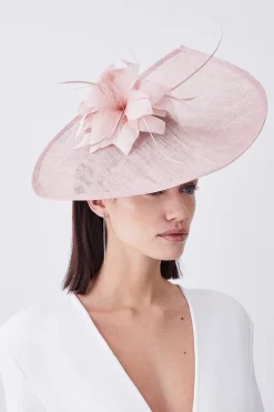 Flash Sale 🔔 Karen Millen Feather & Quill Disc Fascinator ✨ -Karen Millen Shoes Shop womens ivory feather quill disc fascinator 1