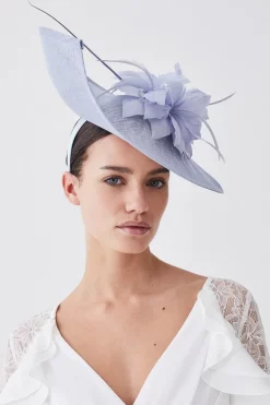 Flash Sale 🔔 Karen Millen Feather & Quill Disc Fascinator ✨ -Karen Millen Shoes Shop womens ivory feather quill disc fascinator 2