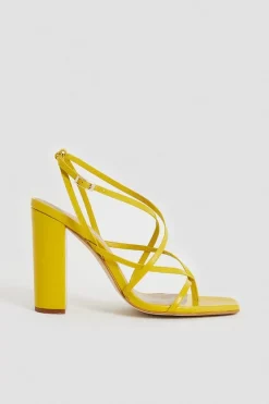 Wholesale 😍 Karen Millen Leather Strappy Block Heel 🧨 -Karen Millen Shoes Shop womens lime leather strappy block heel