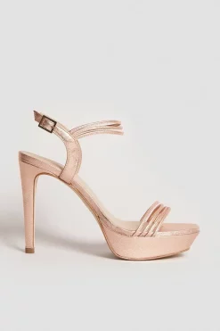 Best Pirce π₯ Karen Millen Metallic Leather Strappy Platform π©΄ Sandals π 15 Best Pirce π₯ Karen Millen Metallic Leather Strappy Platform π©΄ Sandals π -Karen Millen Shoes Shop womens purple metallic leather strappy platform sandals